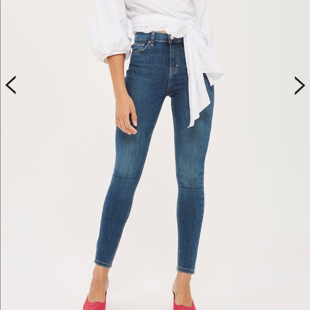 TOPSHOP: MOTO Vintage Wash Jamie Jeans